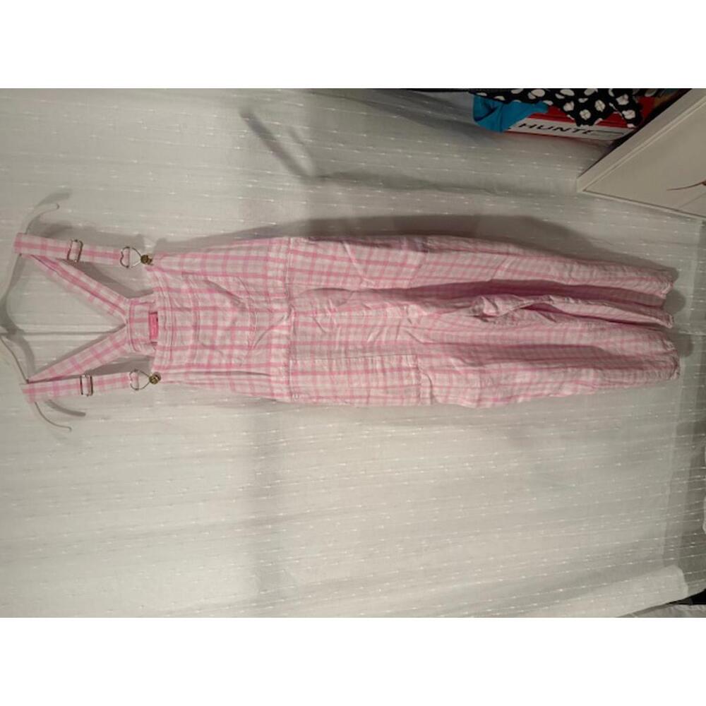 Stoney Clover Lane Pink Plaid Jumpsuit